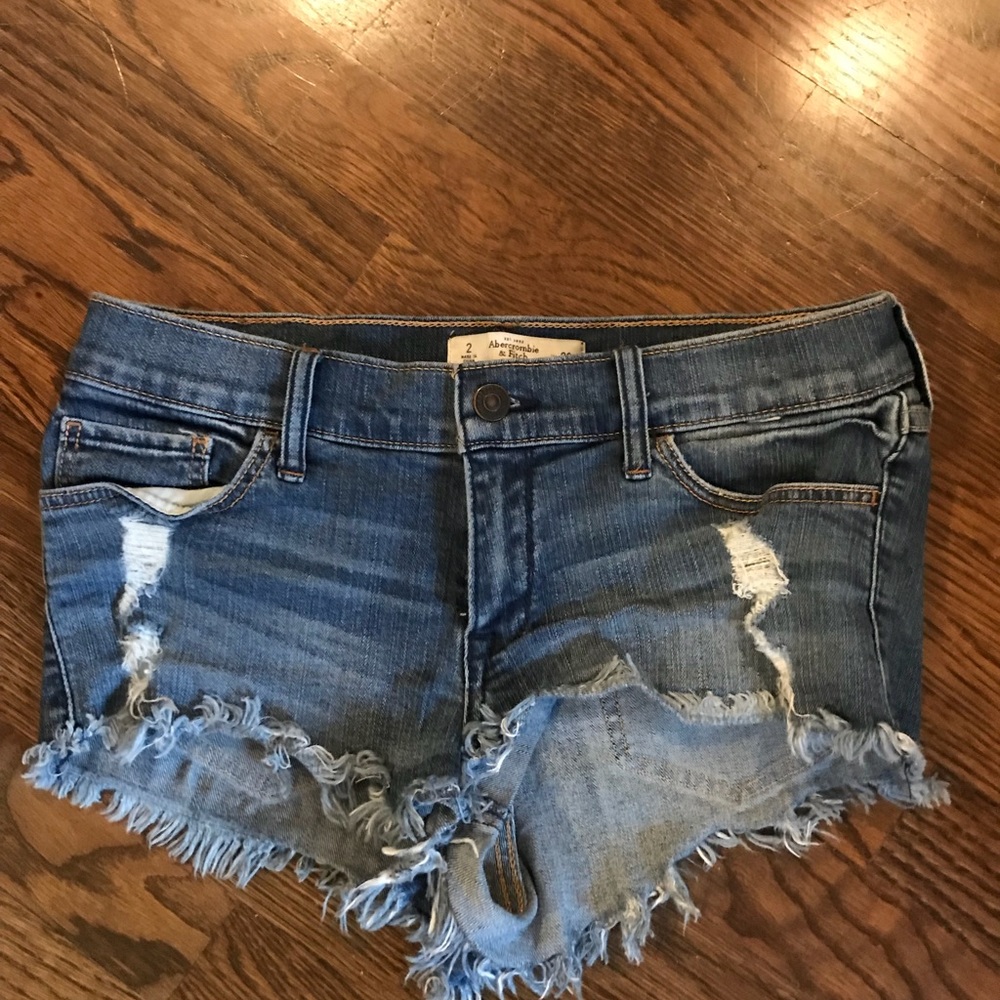 Abercrombie and Fitch frayed Jean shorts